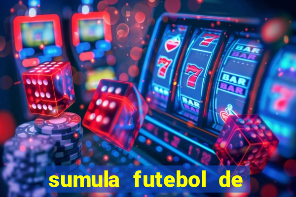 sumula futebol de campo word